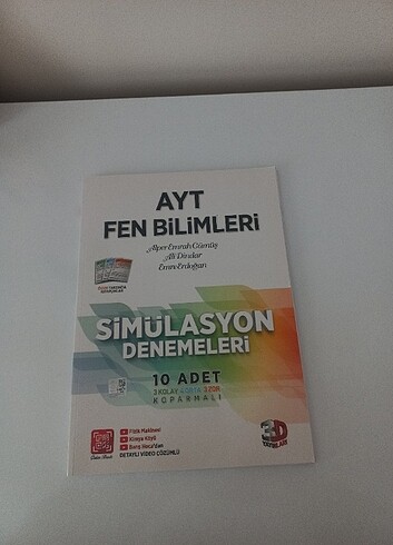 3D Yayınları AYT Fen Simülasyon Denemeleri