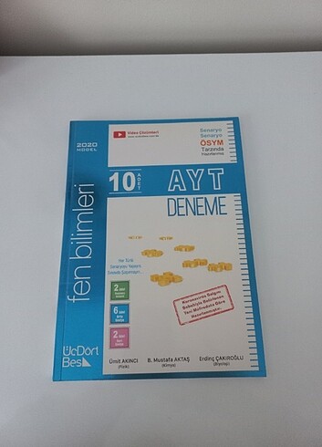 AYT Fen Denemesi Üç Dört Beş Yayınları