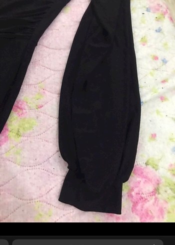 Uzun Kollu Siyah Drapeli Gotik Elbise - Görsel 6