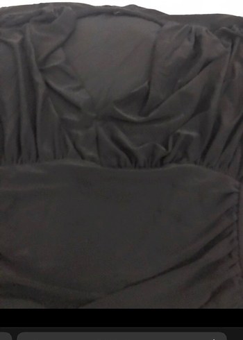 Uzun Kollu Siyah Drapeli Gotik Elbise - Görsel 4