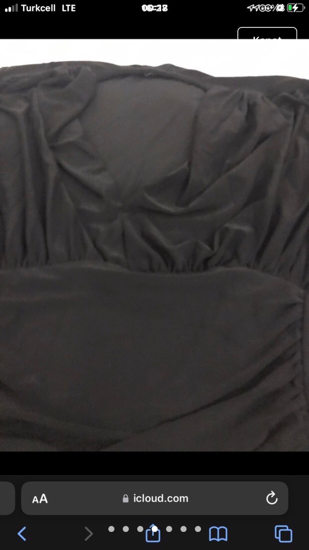 Uzun Kollu Siyah Drapeli Gotik Elbise - Görsel 4