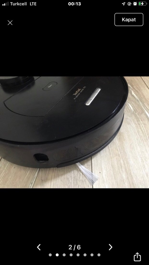 Tefal X-plorer Serie 75 Siyah Robot Süpürge - Görsel 2