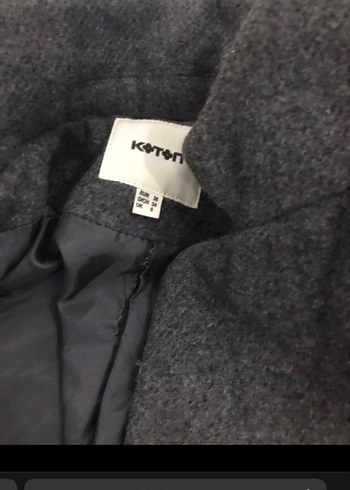 Fermuarlı Gri Uzun Kaban - Görsel 3