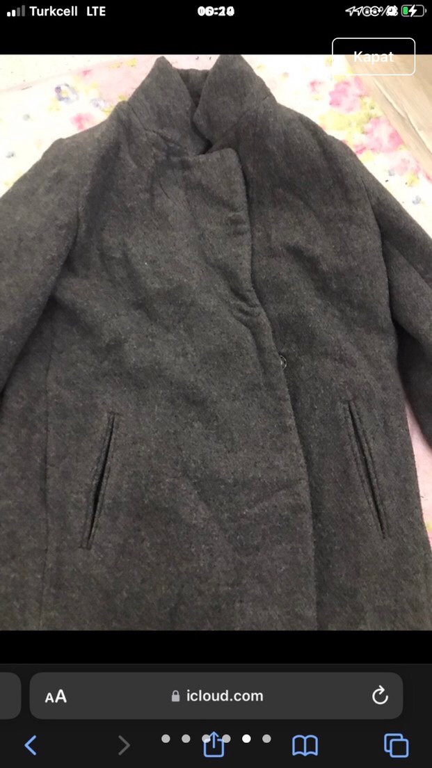 Fermuarlı Gri Uzun Kaban - Görsel 5