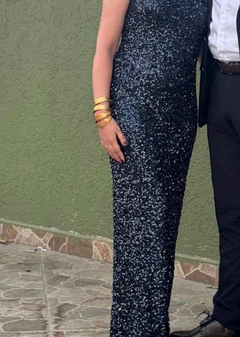 Pul Payetli Abiye Elbise - Görsel 3