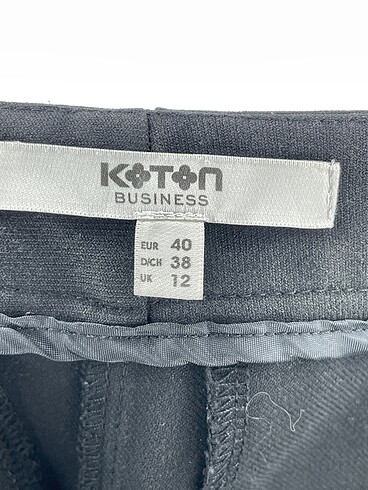 40 Beden siyah Renk Koton Düz Kesim %70 İndirimli.