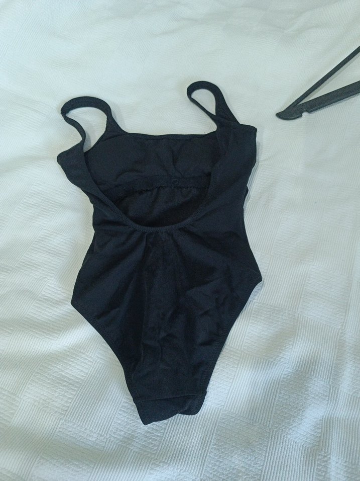 Siyah Baskılı İnce Askılı Mayo - Görsel 5