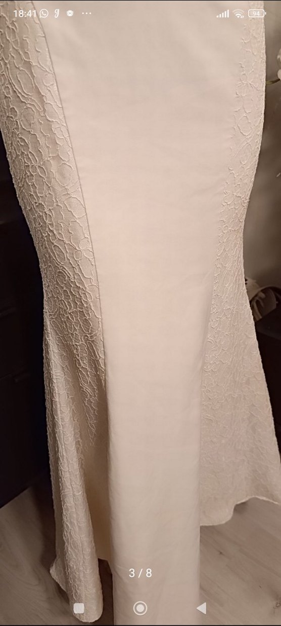 Beyaz Straplez Denizkızı Gelinlik - Görsel 3