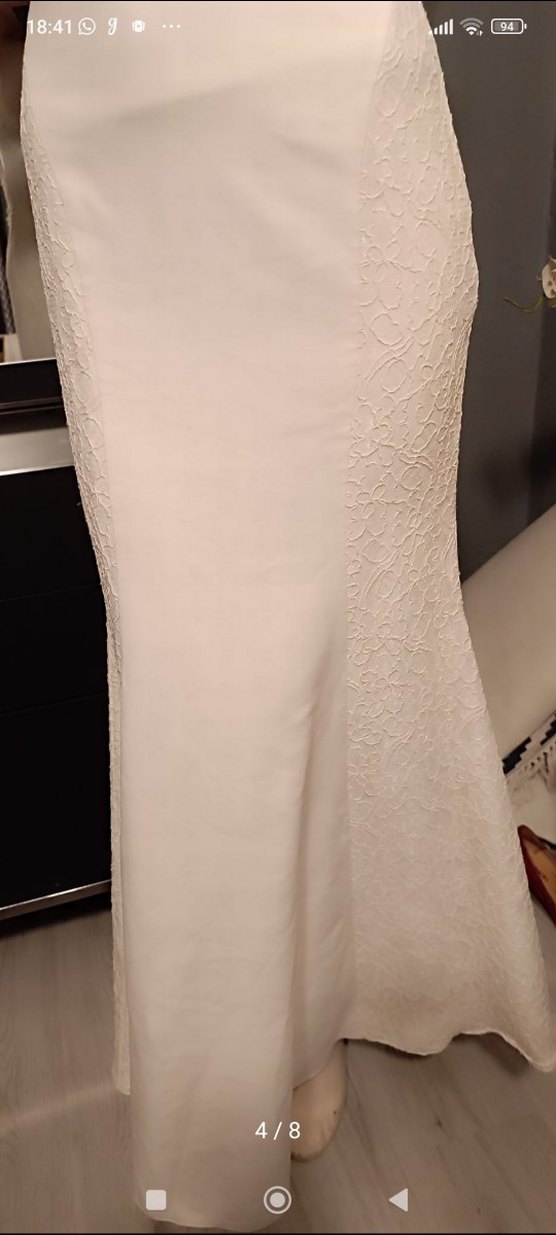 Beyaz Straplez Denizkızı Gelinlik - Görsel 4