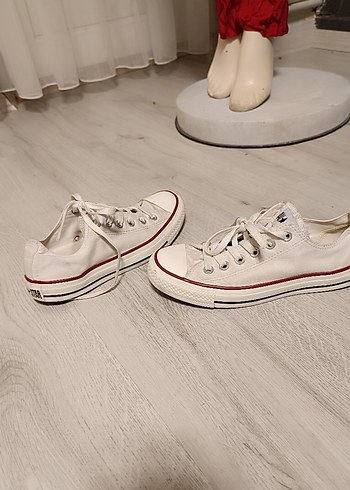 Beyaz Minimalist Kadın Spor Ayakkabı - Görsel 2