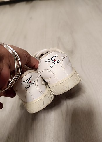 Çocuk Beyaz Tommy Sneakers Velcro Bantlı - Görsel 4