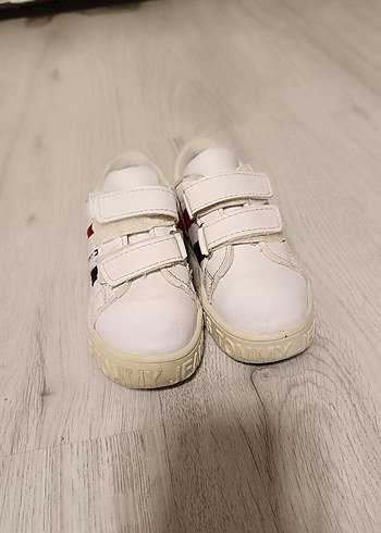 Çocuk Beyaz Tommy Sneakers Velcro Bantlı - Görsel 2