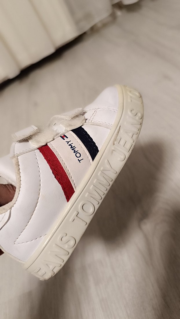 Çocuk Beyaz Tommy Sneakers Velcro Bantlı - Görsel 3