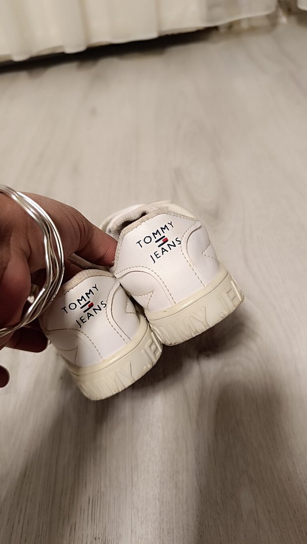 Çocuk Beyaz Tommy Sneakers Velcro Bantlı - Görsel 4