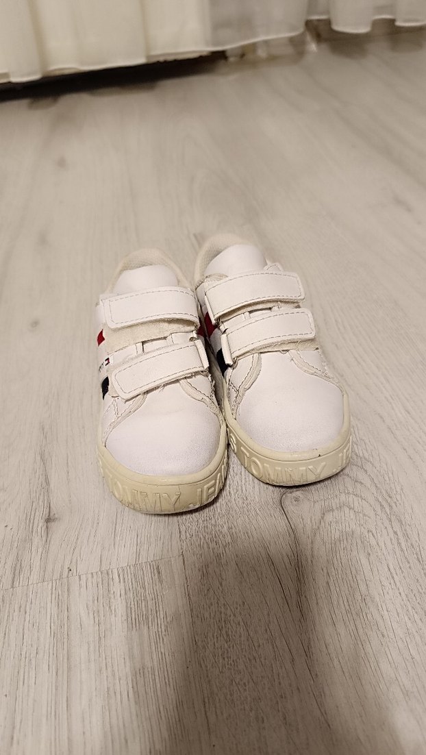 Çocuk Beyaz Tommy Sneakers Velcro Bantlı - Görsel 2