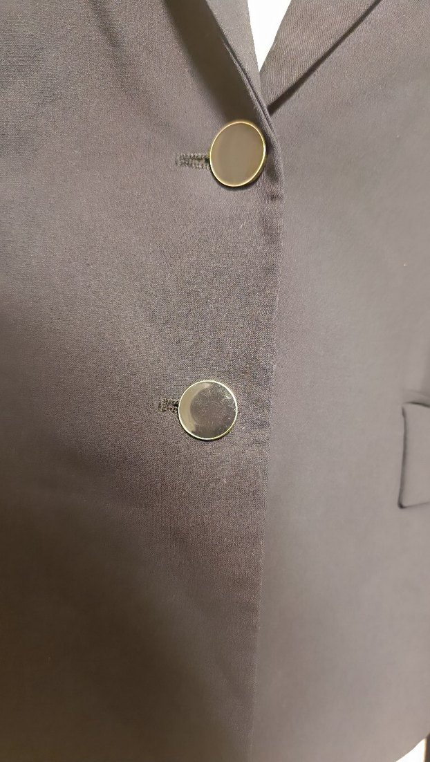 Siyah Düğmeli Kadın Blazer Ceket - Görsel 3