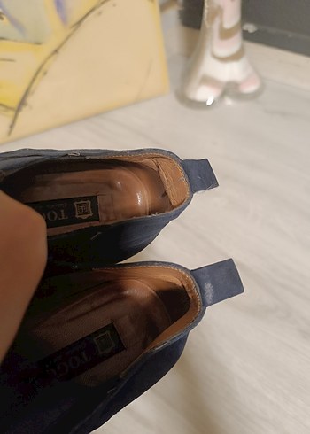 Lacivert Süet Fermuarlı Erkek Bot - Görsel 9