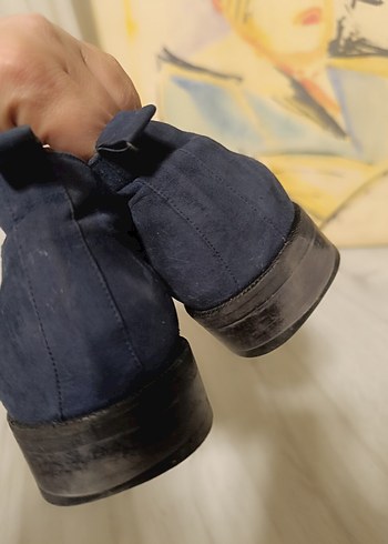Lacivert Süet Fermuarlı Erkek Bot - Görsel 5