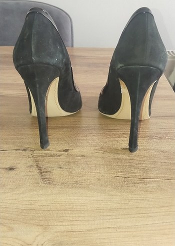 39 Beden Siyah Stiletto Topuklu Kadın Ayakkabı