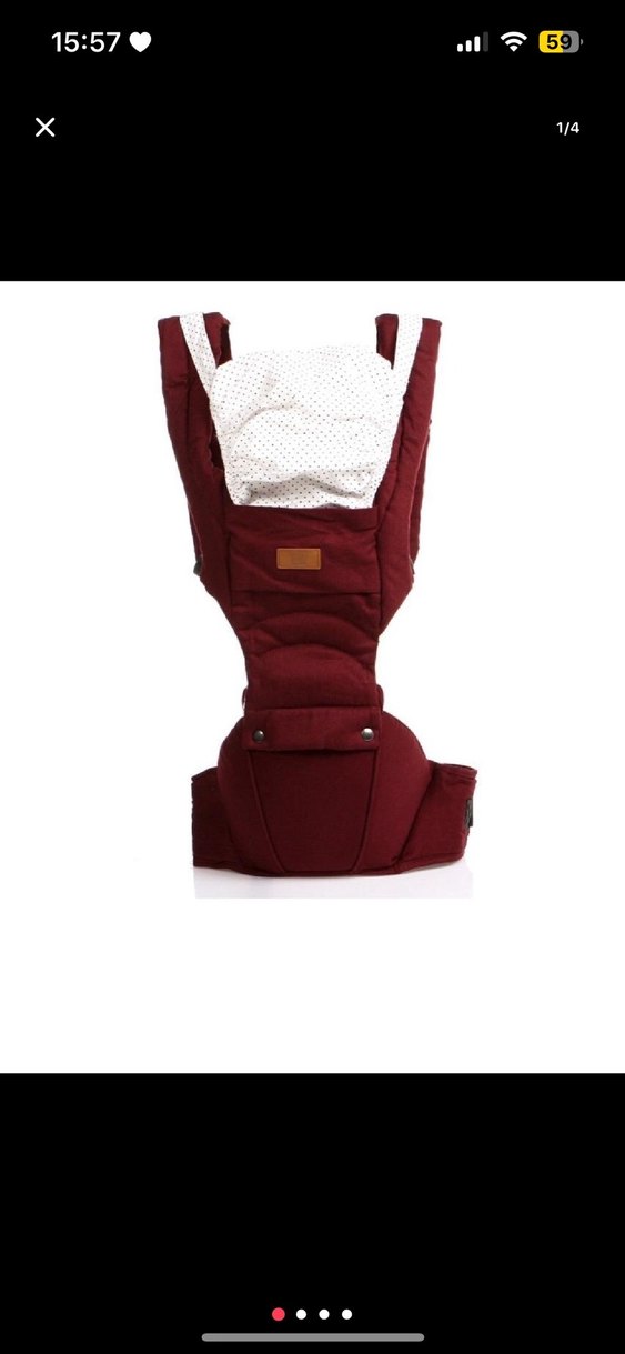 Bordo Bebek Taşıyıcı Kanguru - Görsel 2