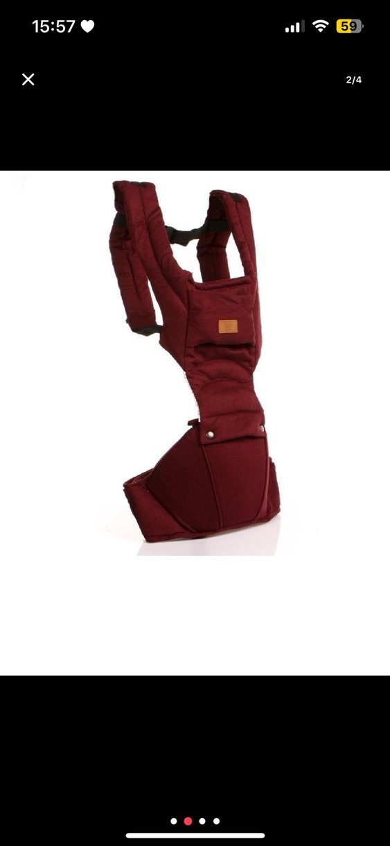 Bordo Bebek Taşıyıcı Kanguru - Görsel 3