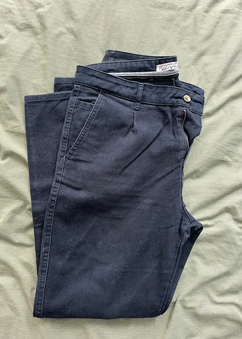 Erkek Lacivert Denim Regular Fit Pantolon - Görsel 4