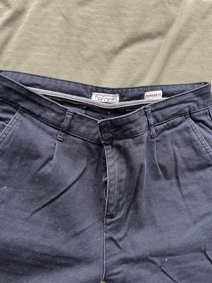 Erkek Lacivert Denim Regular Fit Pantolon - Görsel 2