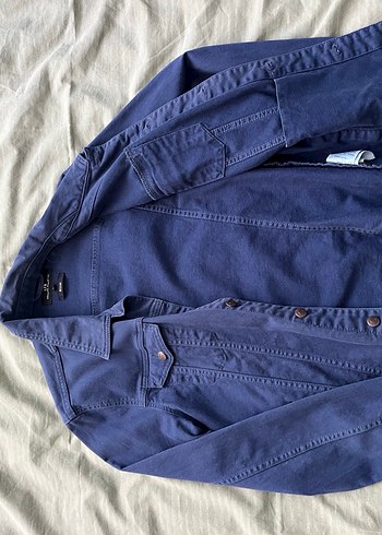 Lacivert Düğmeli Erkek LTB Kot Ceket - Görsel 3