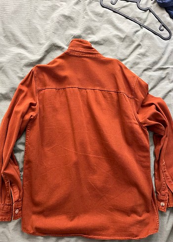 Kiremit rengi BERSHKA ceket - Görsel 4