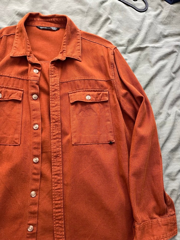 Kiremit rengi BERSHKA ceket - Görsel 3