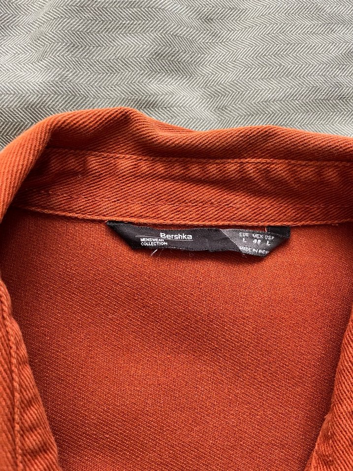 Kiremit rengi BERSHKA ceket - Görsel 2