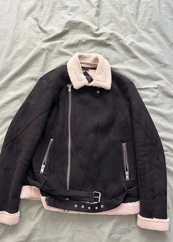 Kürk Detaylı Erkek BERSHKA mont - Görsel 2