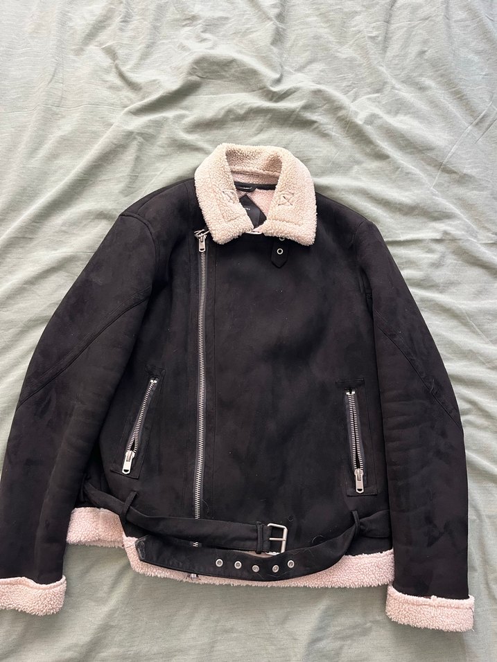 Kürk Detaylı Erkek BERSHKA mont - Görsel 2