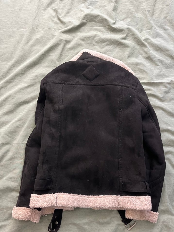 Kürk Detaylı Erkek BERSHKA mont - Görsel 4