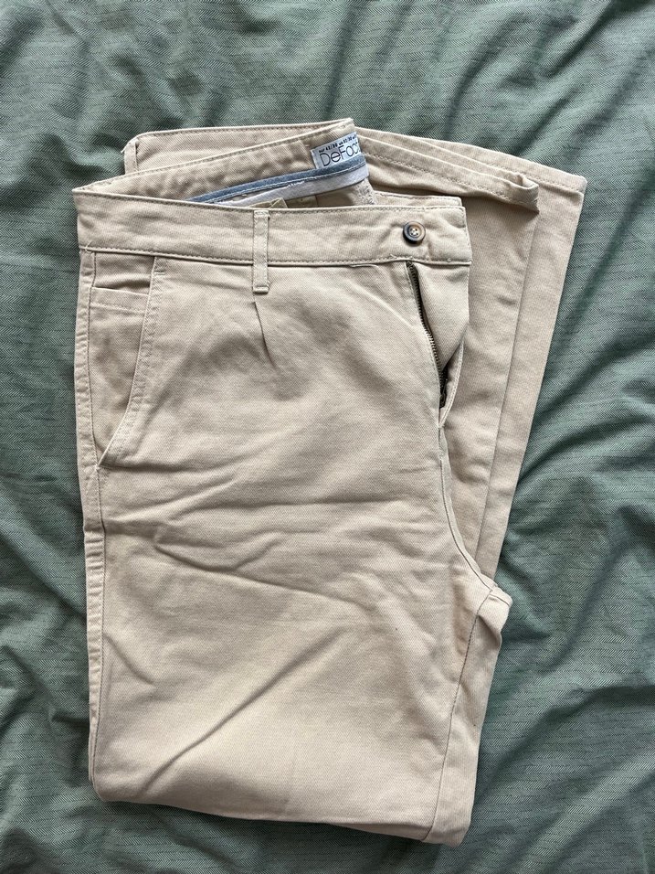 Bej Regular Fit Erkek Kot Pantolon - Görsel 4