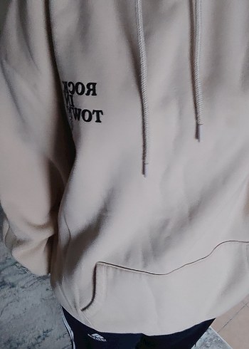 Bej Kadın Fermuarlı Sweatshirt 2XL - Görsel 4