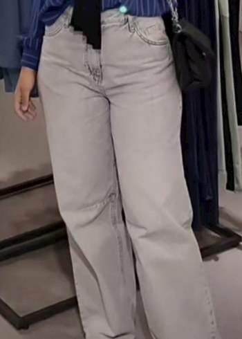 açık mavi kadın pantolon - Görsel 2