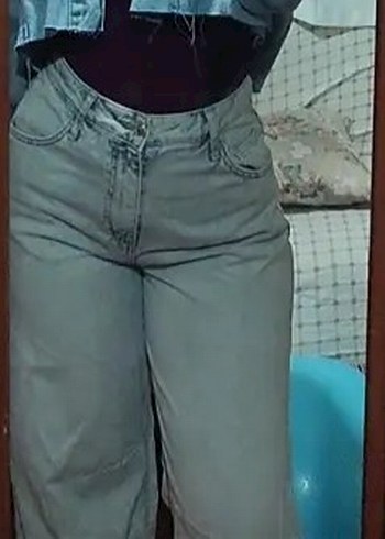 açık mavi kadın pantolon - Görsel 3