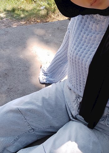 açık mavi baggy pantolon - Görsel 3