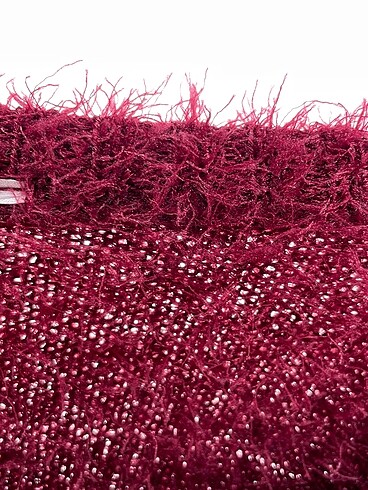 universal Beden bordo Renk Vintage Love Kazak / Triko %70 İndirimli.