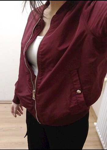 Stradivarius Bordo stradivarius ceket