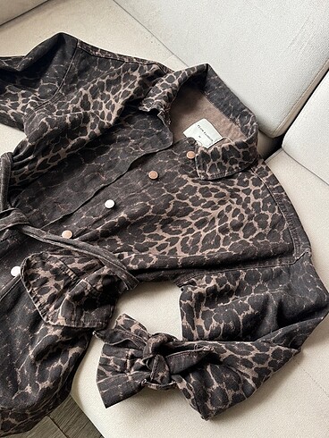 Leopar desenli oversize ceket ????