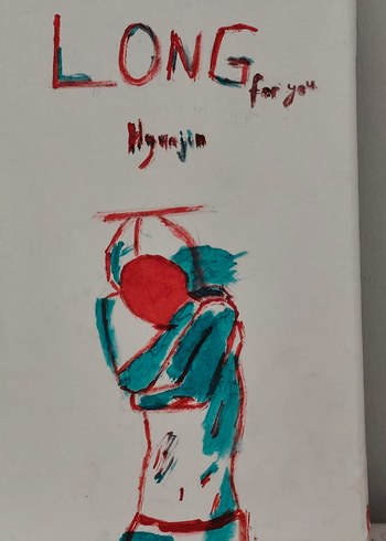 Beden Renk hyunjin, long for you çizimi fanmade tablo