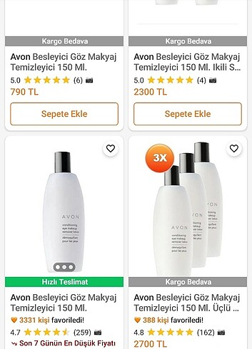Avon göz makyaj temizleyici - Görsel 2
