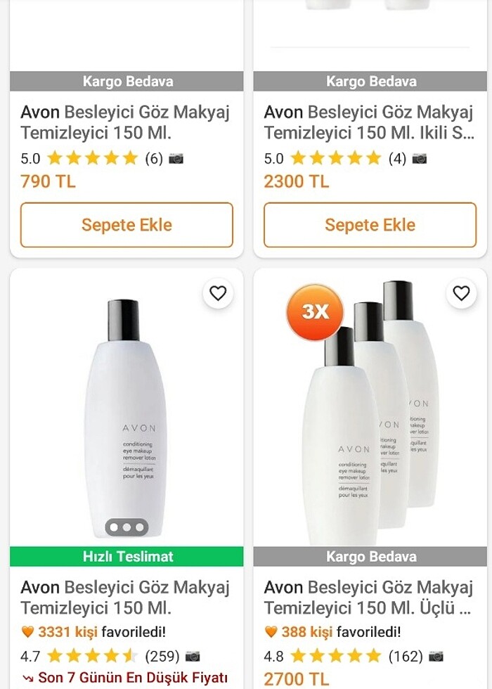 Avon göz makyaj temizleyici - Görsel 2