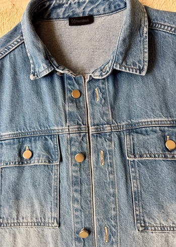 s Beden mavi Renk Orijinal NetWork erkek denim gömlek ceket, S.