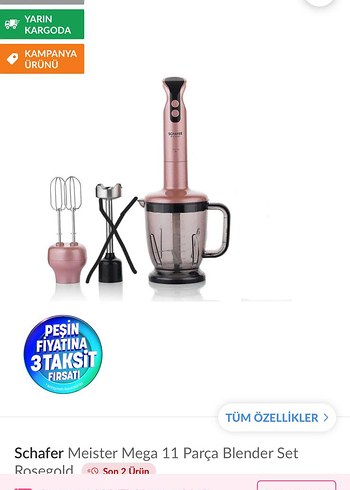 Schafer Meister blender seti