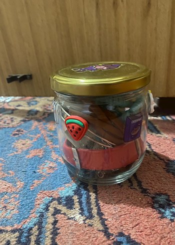 Dekoratif Kapaklı Cam Kavanoz
