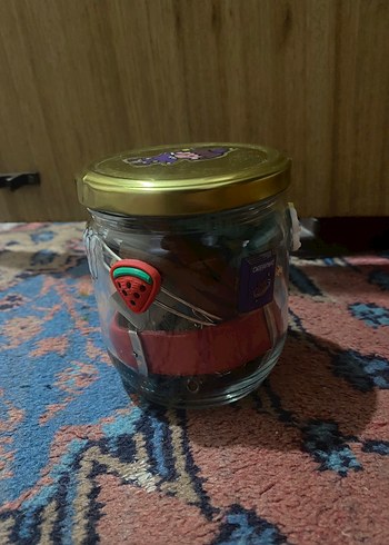 Beden Dekoratif Kapaklı Cam Kavanoz