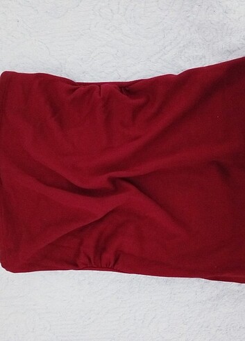 Straplez bluz crop